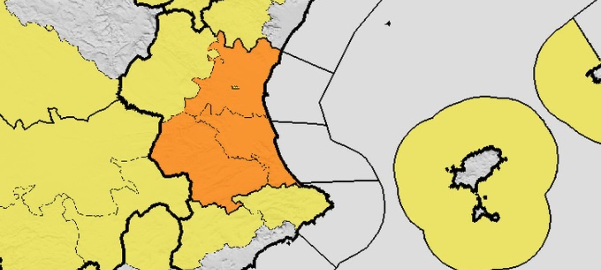 El ponent activa l'av&iacute;s taronja al territori valenci&agrave;