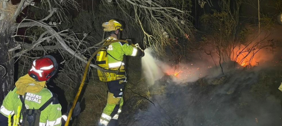 Estabilitzat l'incendi de la Calderona despr&eacute;s de cremar 630 hect&agrave;rees