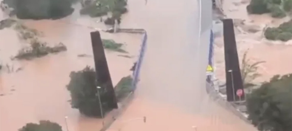 Troben una persona morta a Oliva per la tempesta Adam